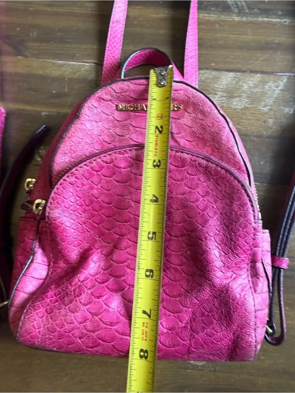 Michael Kors Embossed Leather Backpack